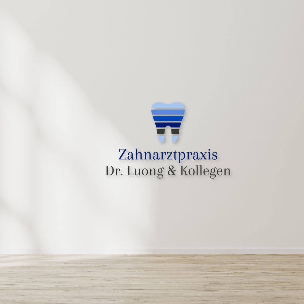 Individuelles 3D-Logo für Zahnartzt Praxis Dr. Luong & Kollegen