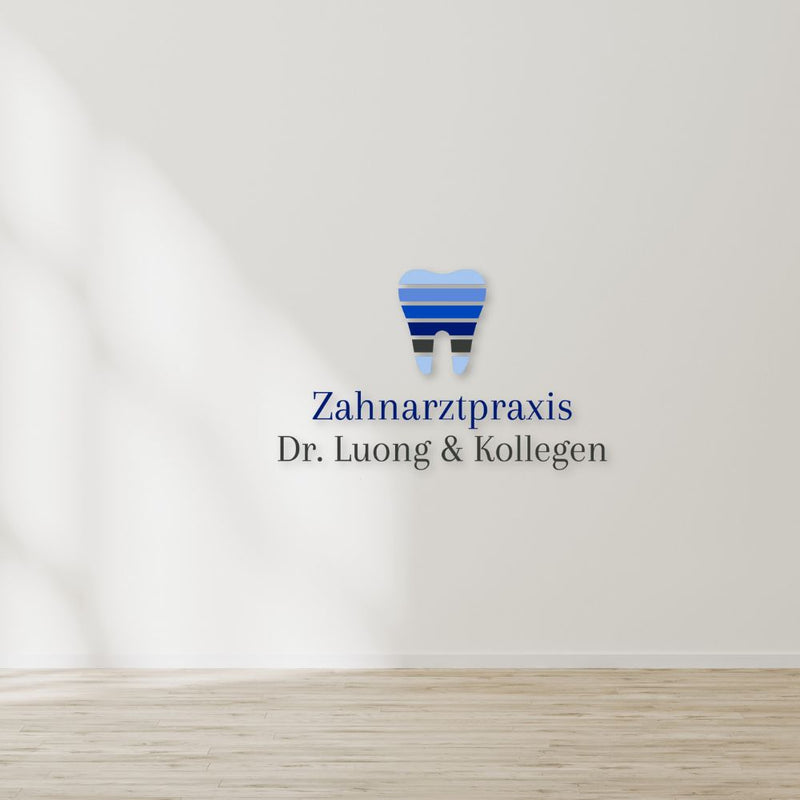 Individuelles 3D-Logo für Zahnartzt Praxis Dr. Luong & Kollegen