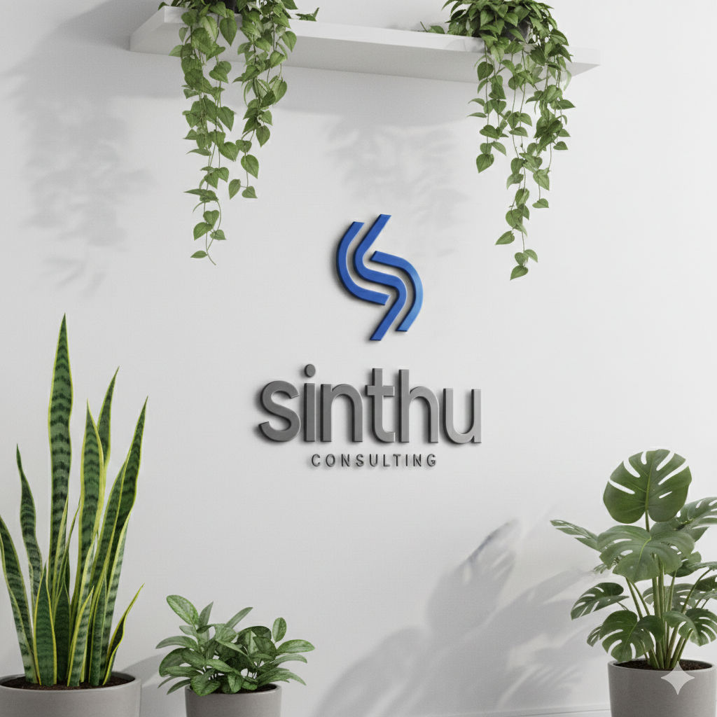 Individuelles 3D-Logo für dein Unternehmen Sinthu.