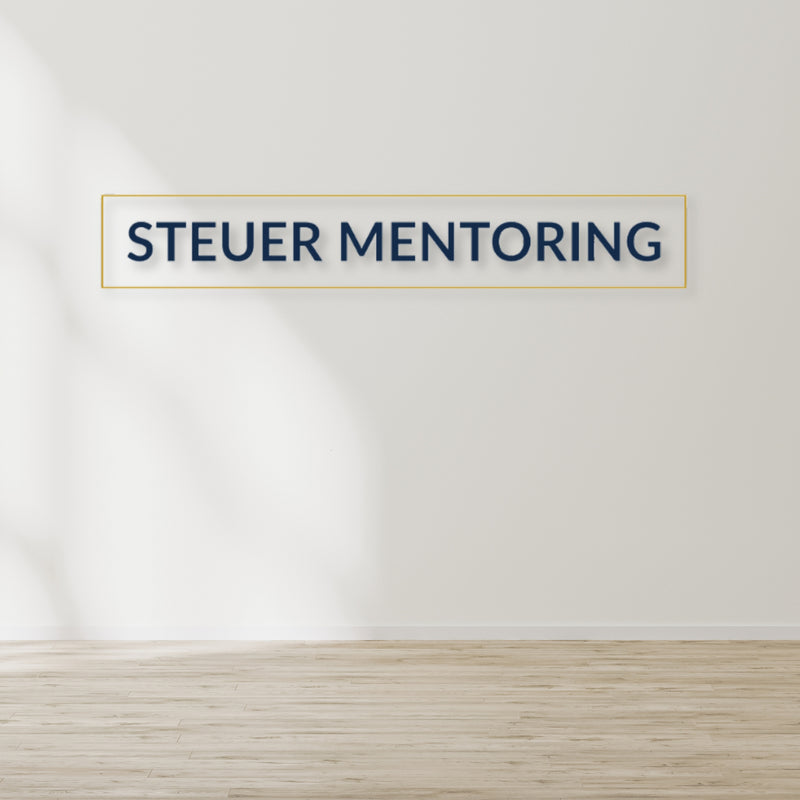 Individuelles 3D-Logo für dein Unternehmen 'Steuer Mentoring'