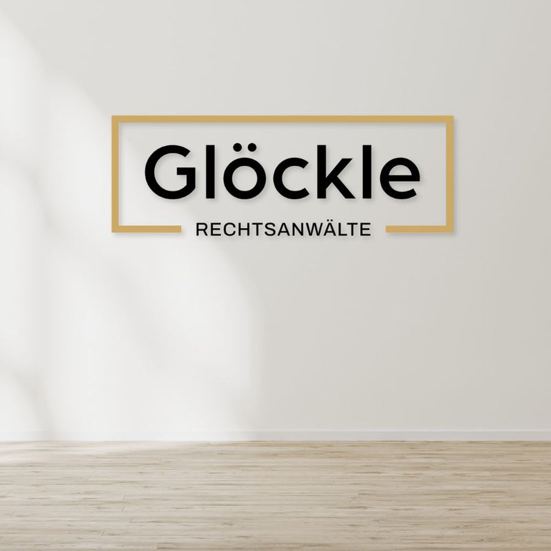 Individuelles 3D-Logo für dein Unternehmen 'Glöckle'