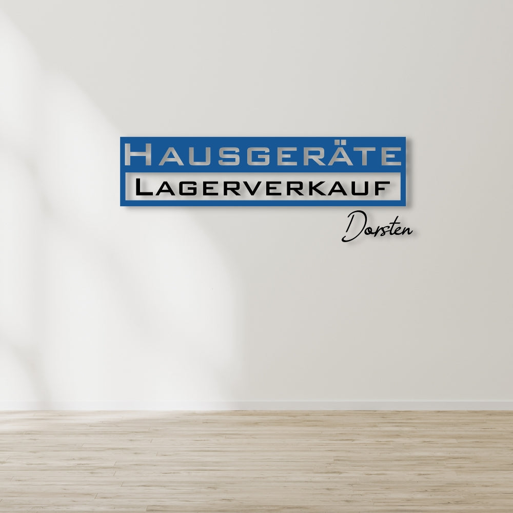 Individuelles 3D-Logo für dein Unternehmen 'Hausgeräte Lagerverkauf'