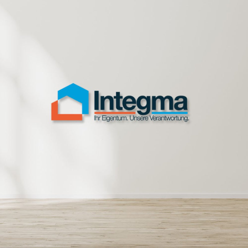 Individuelles 3D-Logo für dein Unternehmen Integma.
