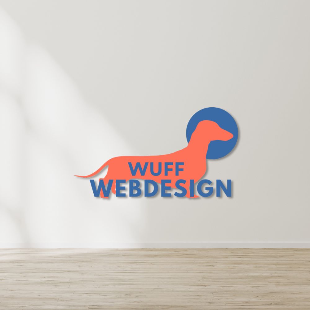 Individuelles 3D-Logo für dein Unternehmen Wuff Webdesign.