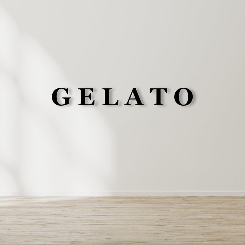 Individuelles 3D-Logo für 'Gelato'