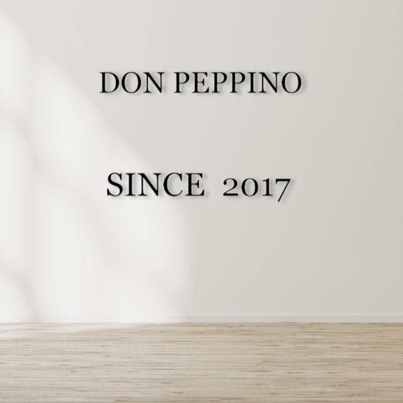Individuelles 3D-Logo für 'Don Peppino/Since 2017'