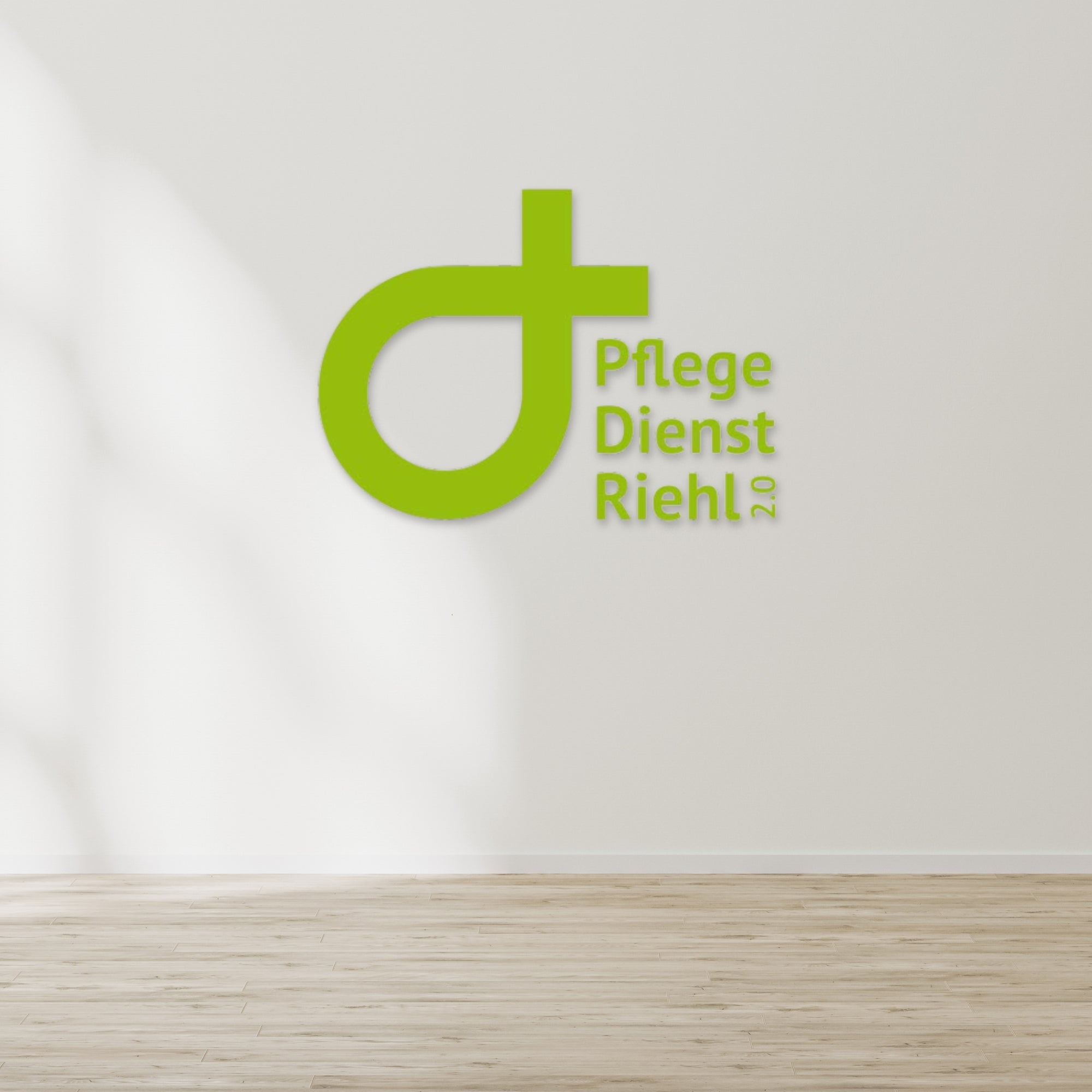 Individuelles 3D-Logo für dein Unternehmen 'Pflegedienst Riehl'