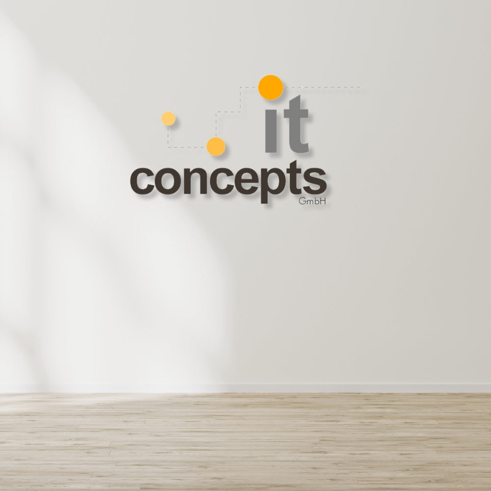 Individuelles 3D-Logo für dein Unternehmen "it-concepts"