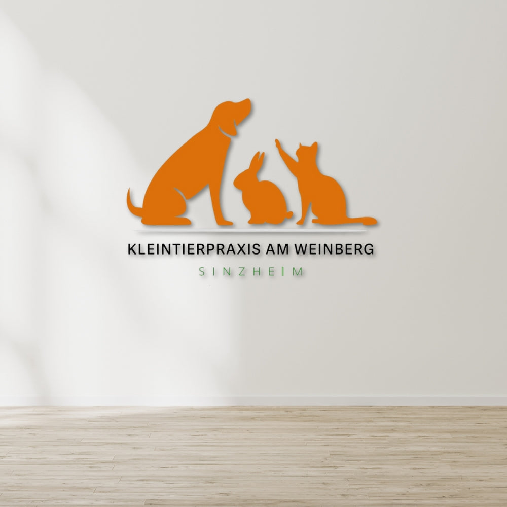 Individuelles 3D-Logo für dein Unternehmen 'Kleintierpraxis'