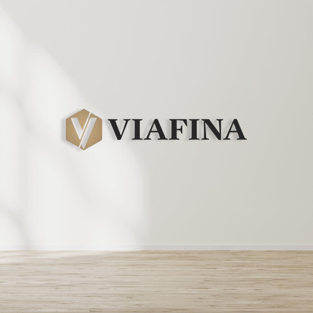 Individuelles 3D-Logo für dein Unternehmen "Viafina"
