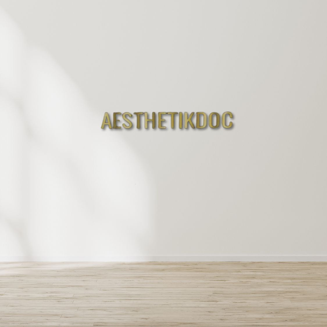 Individuelles 3D-Logo für dein Unternehmen 'Aestehtikdoc'